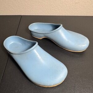 Sloggers Women Blue Garden Clogs Waterproof Slip On Shoes Size 10 Made in USA